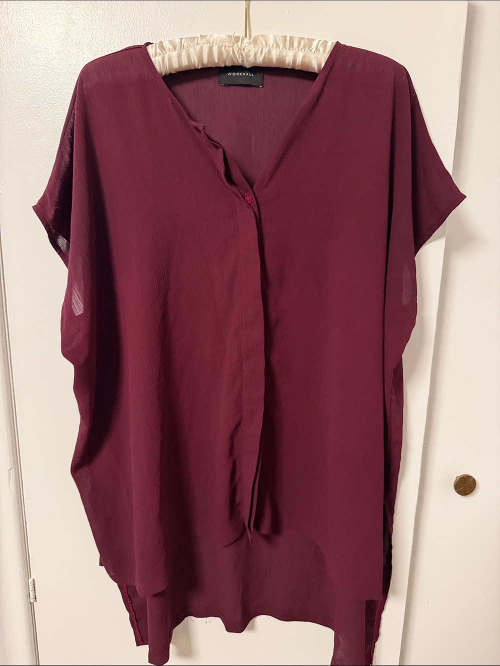 Merlot V-Neck Tunic Top